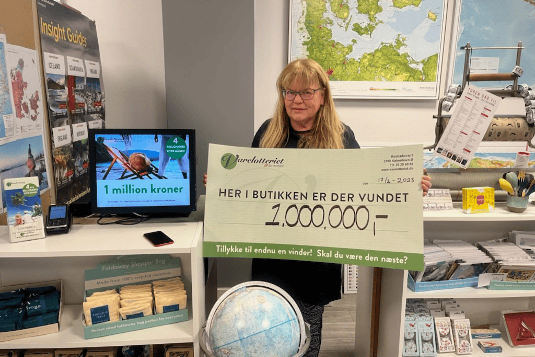 Million-lod købt i Nordisk Korthandel på Vesterbro